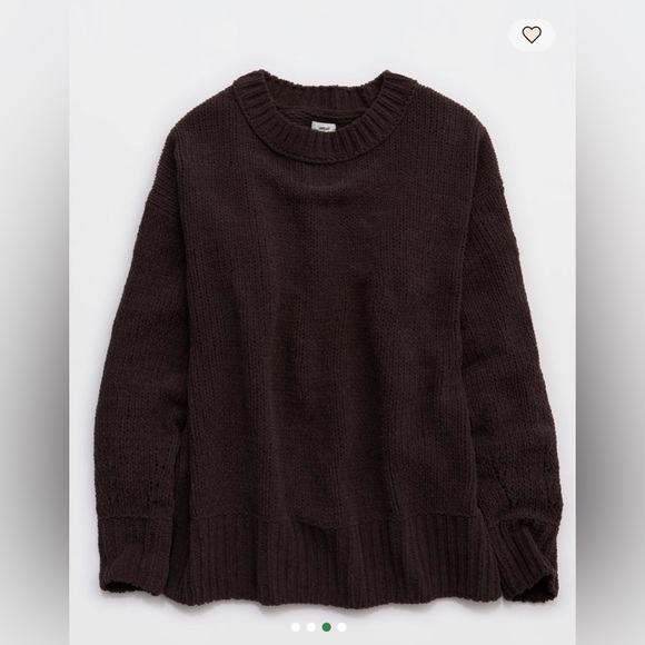 Aerie XL Like Candy Crew Sweater (Deep Earth) - Picture 3 of 6